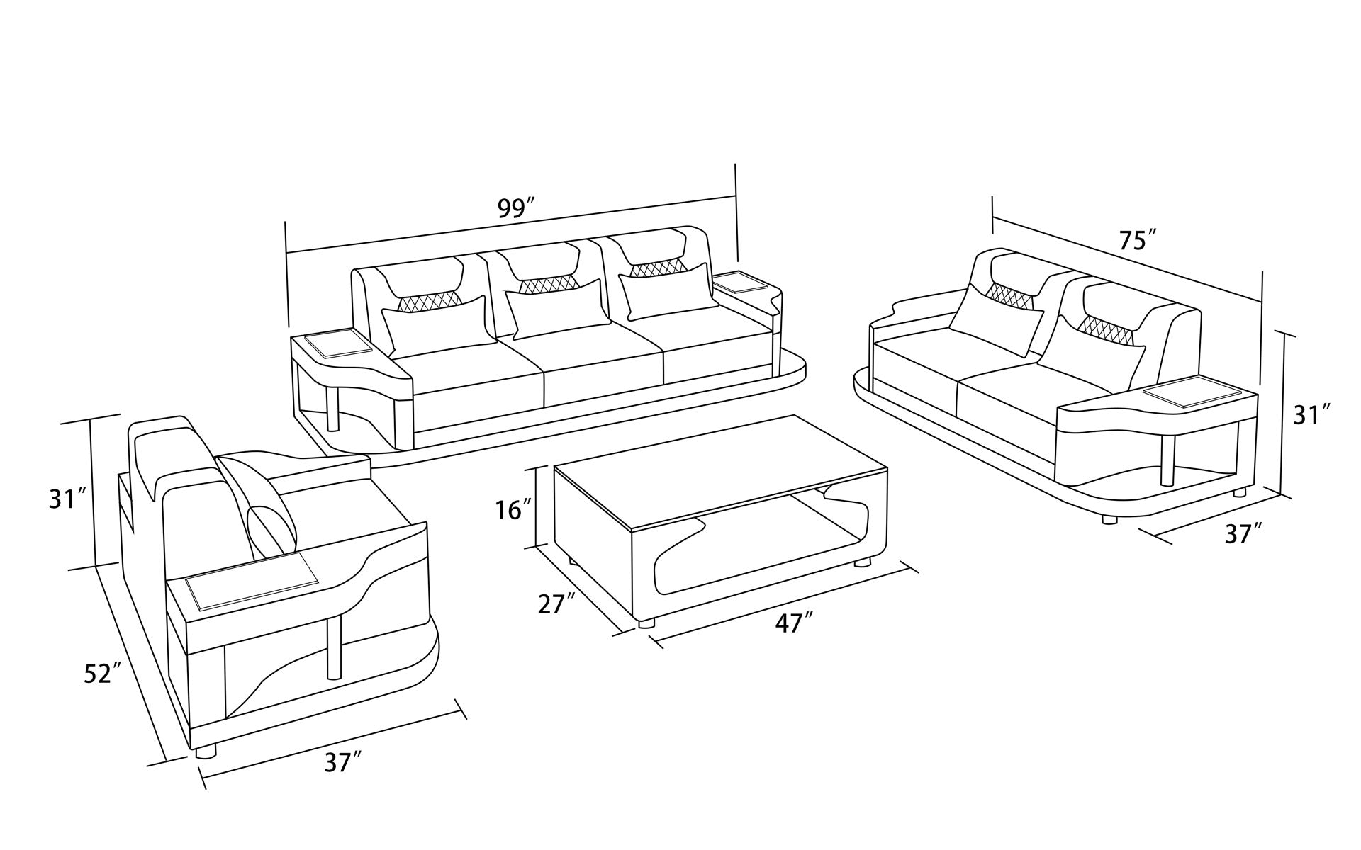 NEXA Sofa Set