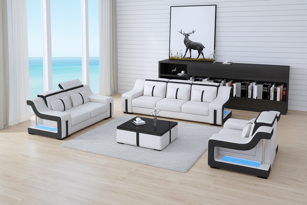Lisa Sofa Set coastal beach house