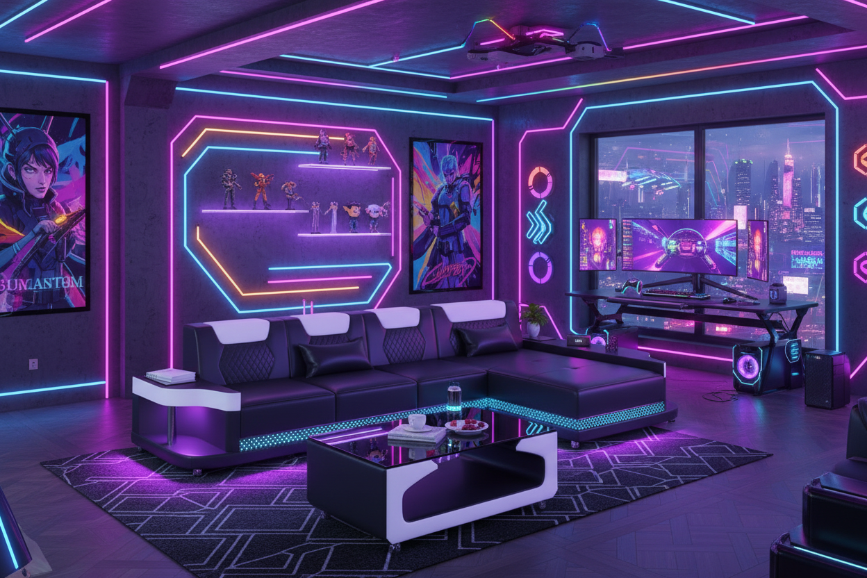 NEXA Compact Sectional - RGB Gaming