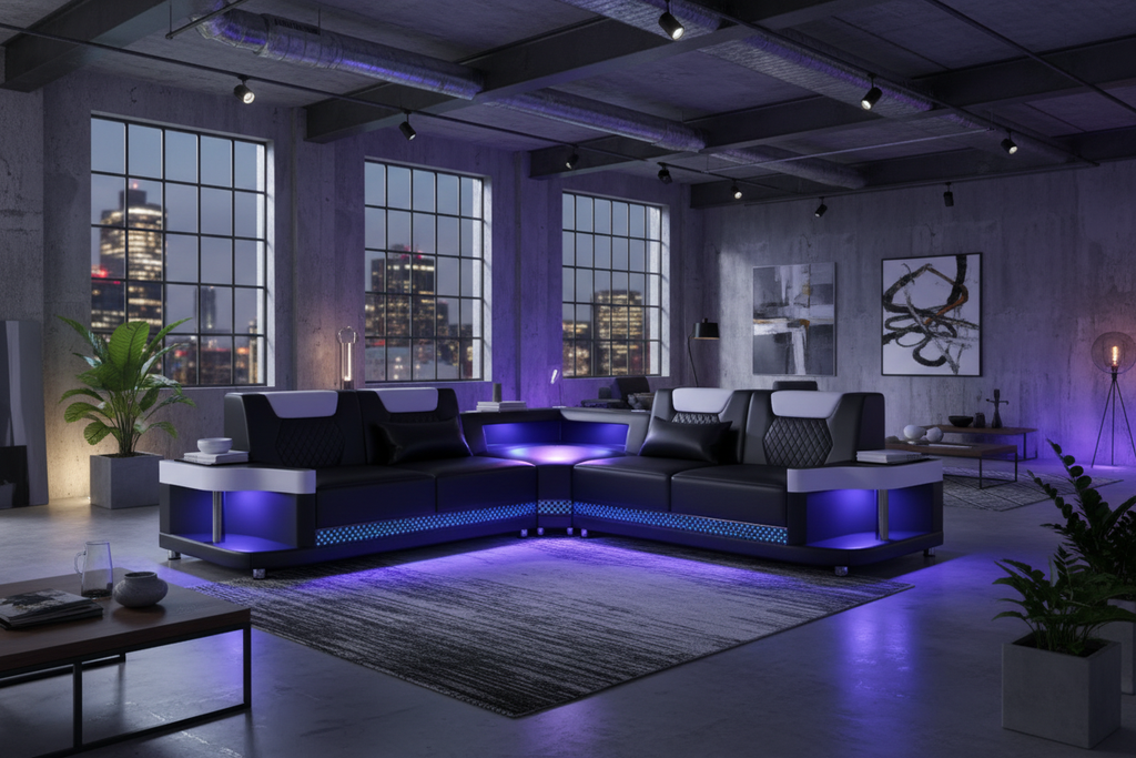 NEXA Corner Sectional - Industrial Loft
