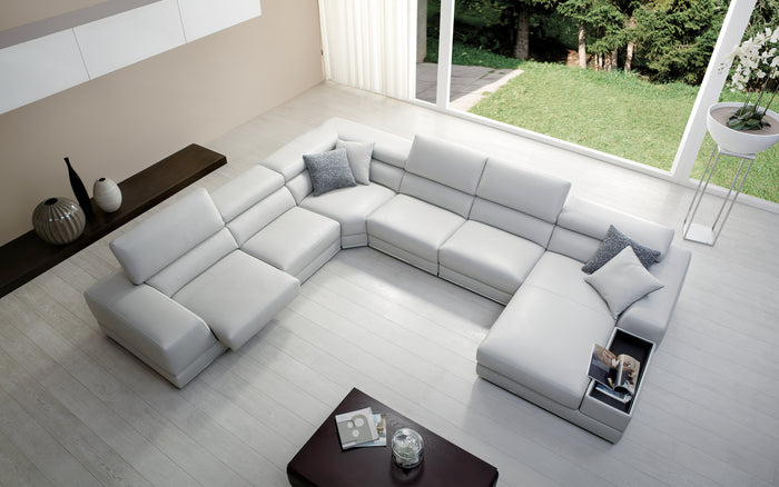 Linehan Modern Leather Sectional